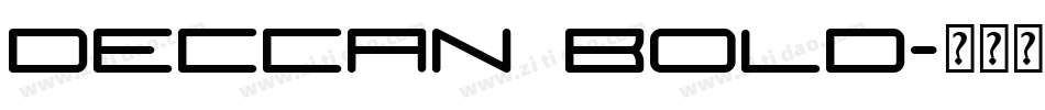 Deccan Bold字体转换